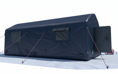 Палатка надувная пневмокаркасная 6 x 4,8 x 2,8 м с тентом из ткани ПВХ