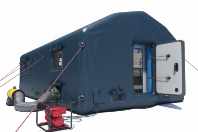 Палатка надувная пневмокаркасная 5 x 4,8 x 2,8 м с тентом из ткани ПВХ