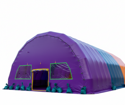 Мобильный надувной ангар для передвижного бассейна ВСЕОБУЧ по плаванию