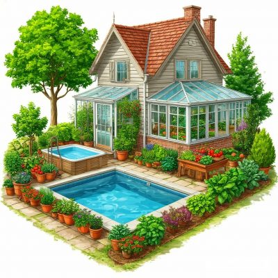 Дом, Сад, Огород