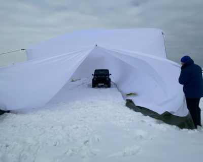 палатка бескаркасная надувная